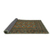 Sideview of Persian Turquoise Traditional Rug, tr2691turq