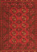 Serging Thickness of Machine Washable Persian Orange Traditional Area Rugs, wshtr2692org