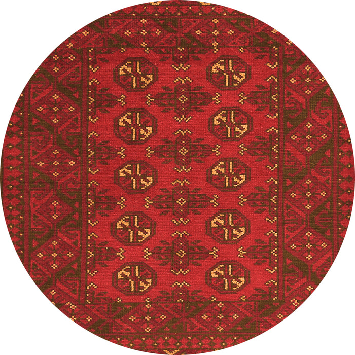 Square Persian Orange Traditional Rug, tr2692org
