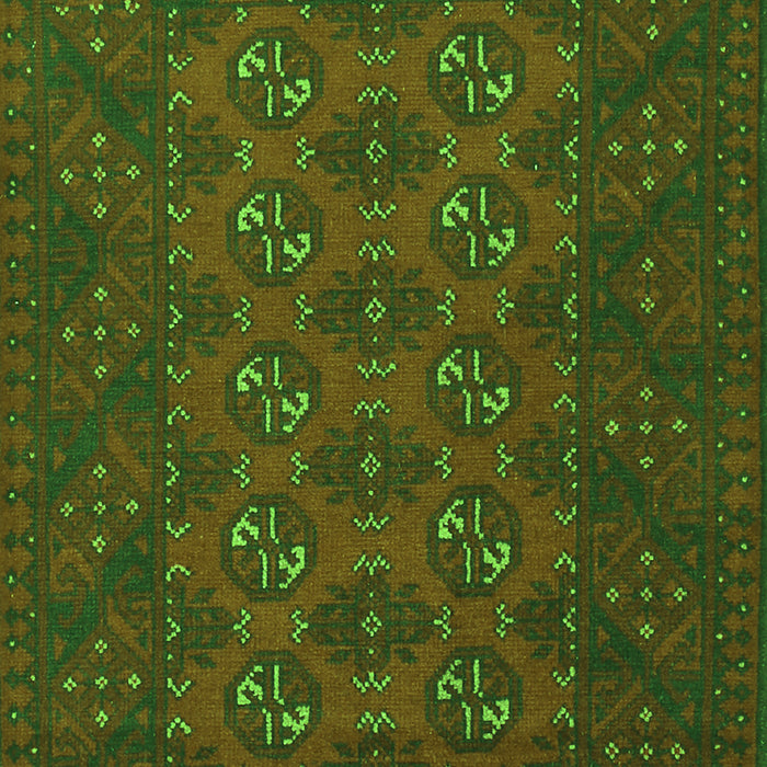 Serging Thickness of Machine Washable Persian Green Traditional Area Rugs, wshtr2692grn