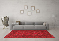 Machine Washable Persian Red Traditional Rug, wshtr2692red