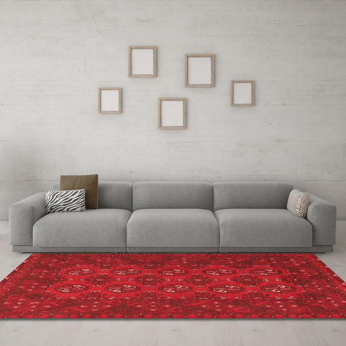 Traditional Red Washable Rugs