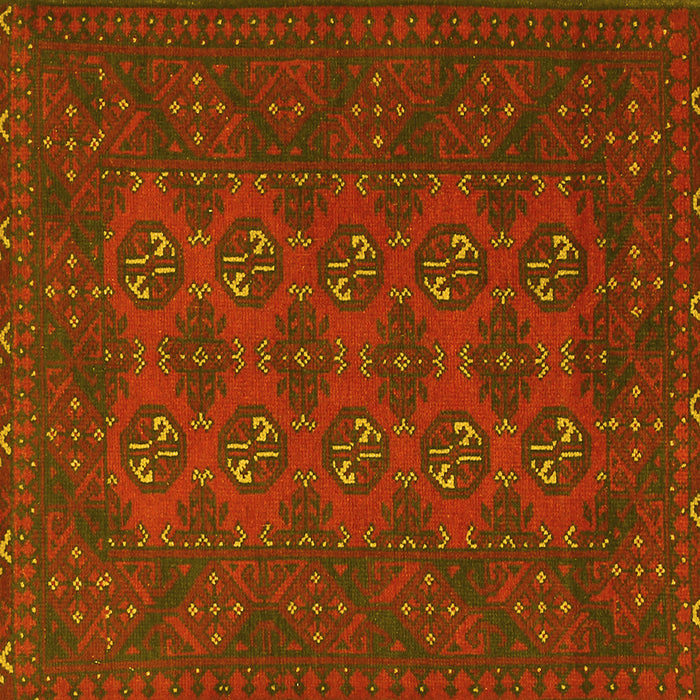 Square Persian Yellow Traditional Rug, tr2692yw