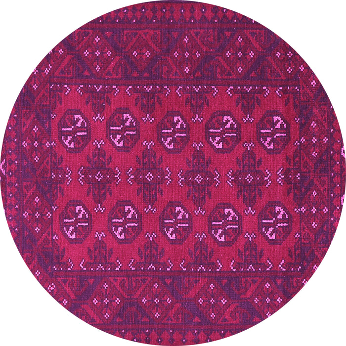 Round Persian Pink Traditional Rug, tr2692pnk