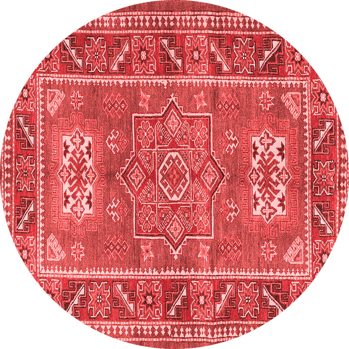 Geometric Red Traditional Rug, tr2693red