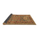 Sideview of Geometric Brown Traditional Rug, tr2693brn