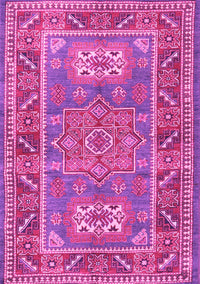 Geometric Pink Traditional Rug, tr2693pnk