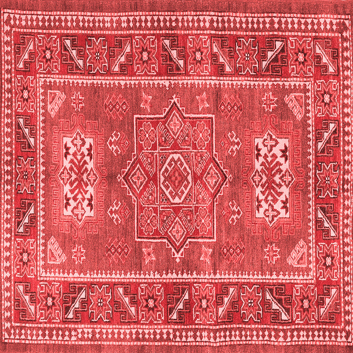 Geometric Red Traditional Rug, tr2693red