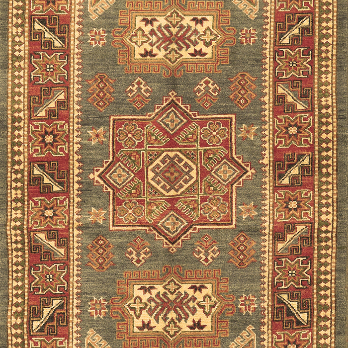 Geometric Brown Traditional Rug, tr2693brn