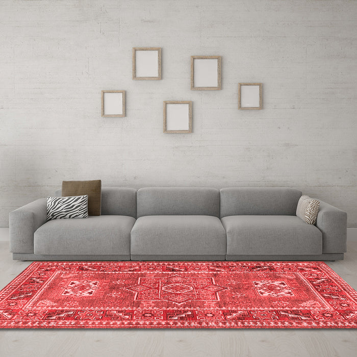 Traditional Red Washable Rugs