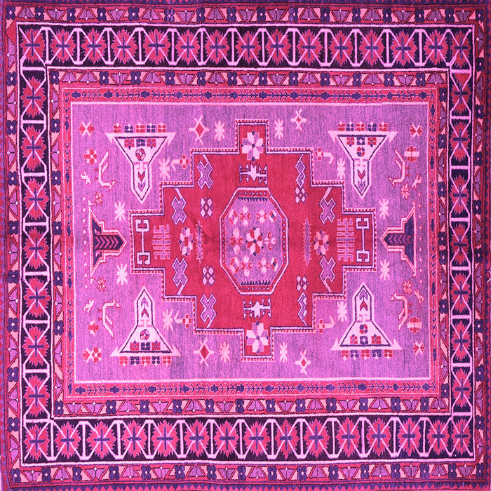 Square Persian Pink Traditional Rug, tr2694pnk