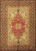 Machine Washable Persian Brown Traditional Rug, wshtr2694brn