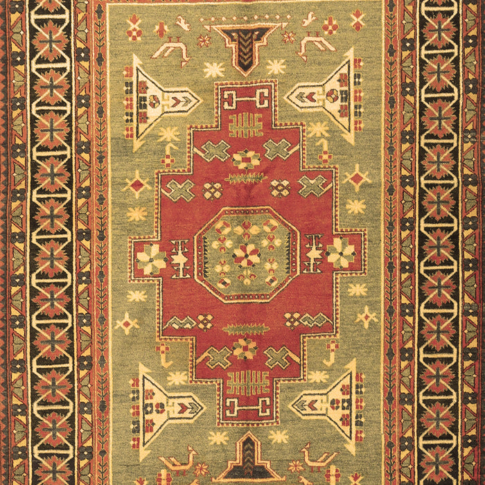 Machine Washable Persian Brown Traditional Rug, wshtr2694brn