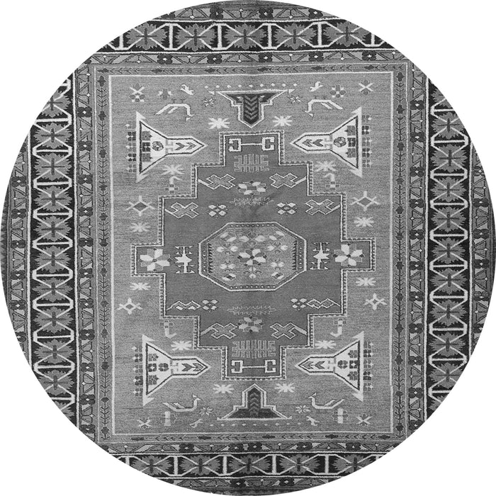 Square Persian Gray Traditional Rug, tr2694gry