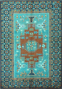 Persian Light Blue Traditional Rug, tr2694lblu