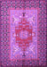 Machine Washable Persian Purple Traditional Area Rugs, wshtr2694pur