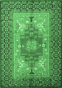 Persian Emerald Green Traditional Rug, tr2694emgrn