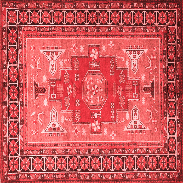 Machine Washable Persian Red Traditional Rug, wshtr2694red
