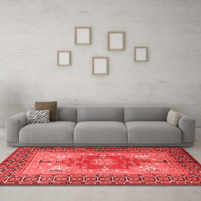 Traditional Red Washable Rugs