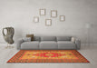 Machine Washable Persian Orange Traditional Area Rugs in a Living Room, wshtr2694org