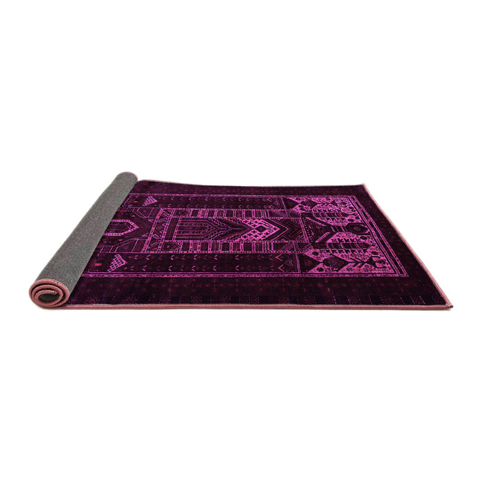 Sideview of Persian Pink Traditional Rug, tr2695pnk