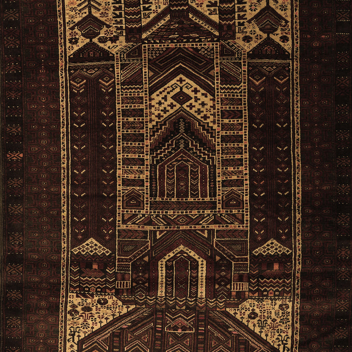 Machine Washable Persian Brown Traditional Rug, wshtr2695brn