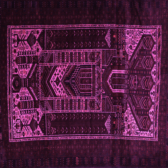 Square Persian Pink Traditional Rug, tr2695pnk