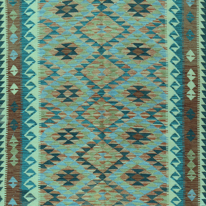 Southwestern Light Blue Country Rug, tr2696lblu