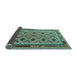 Sideview of Southwestern Light Blue Country Rug, tr2696lblu