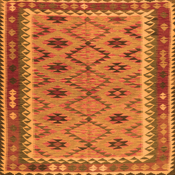 Serging Thickness of Southwestern Orange Country Rug, tr2696org