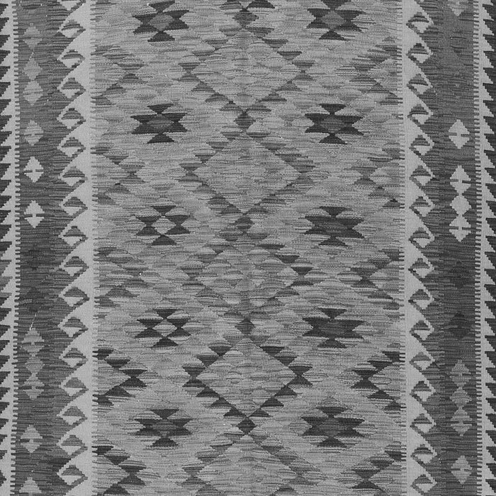 Serging Thickness of Machine Washable Southwestern Gray Country Rug, wshtr2696gry