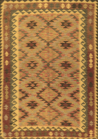 Southwestern Brown Country Rug, tr2696brn