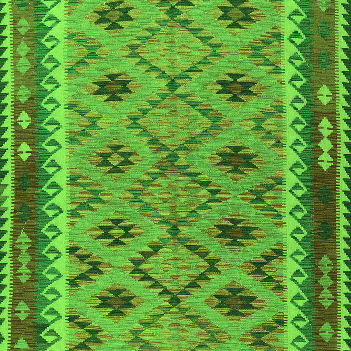 Southwestern Green Country Rug, tr2696grn