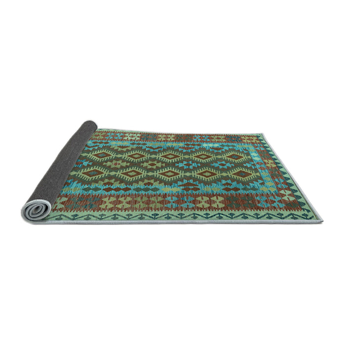 Sideview of Persian Light Blue Traditional Rug, tr2697lblu