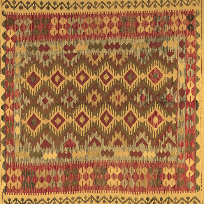 Square Persian Brown Traditional Rug, tr2697brn