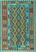 Machine Washable Persian Light Blue Traditional Rug, wshtr2697lblu