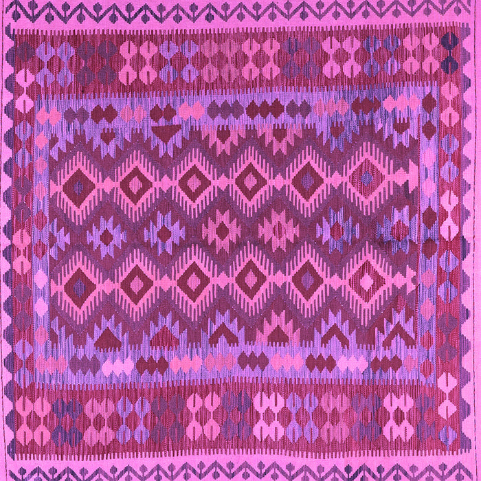 Square Persian Purple Traditional Rug, tr2697pur