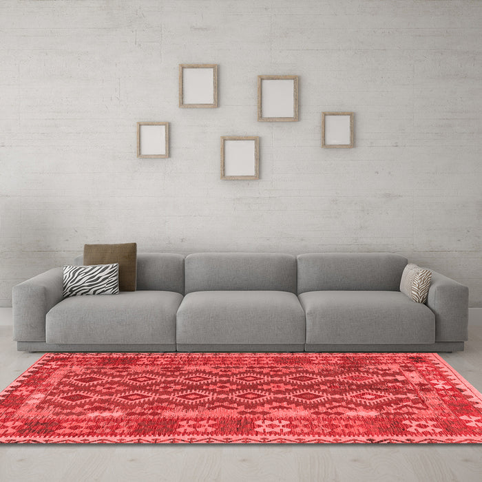 Traditional Red Washable Rugs