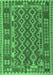 Machine Washable Persian Emerald Green Traditional Area Rugs, wshtr2697emgrn