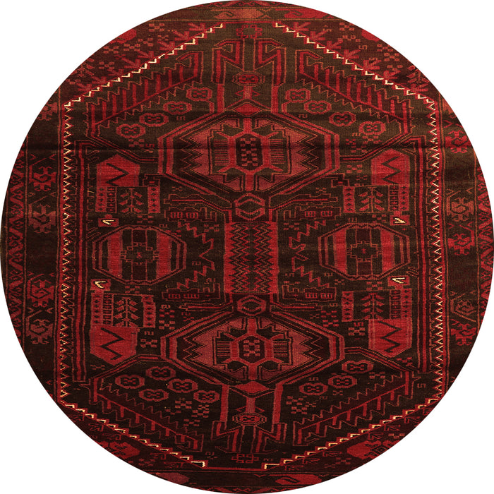 Square Persian Orange Traditional Rug, tr2698org