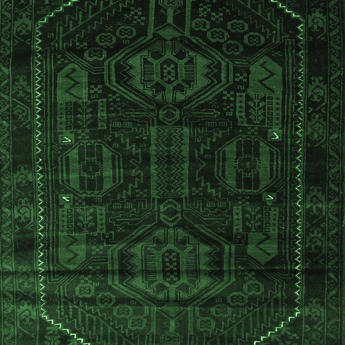 Machine Washable Persian Emerald Green Traditional Area Rugs, wshtr2698emgrn
