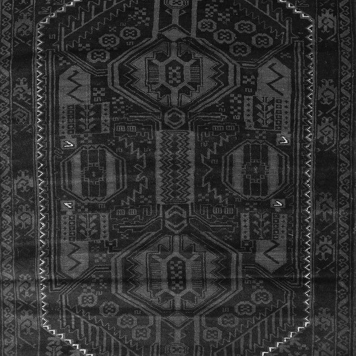 Serging Thickness of Machine Washable Persian Gray Traditional Rug, wshtr2698gry