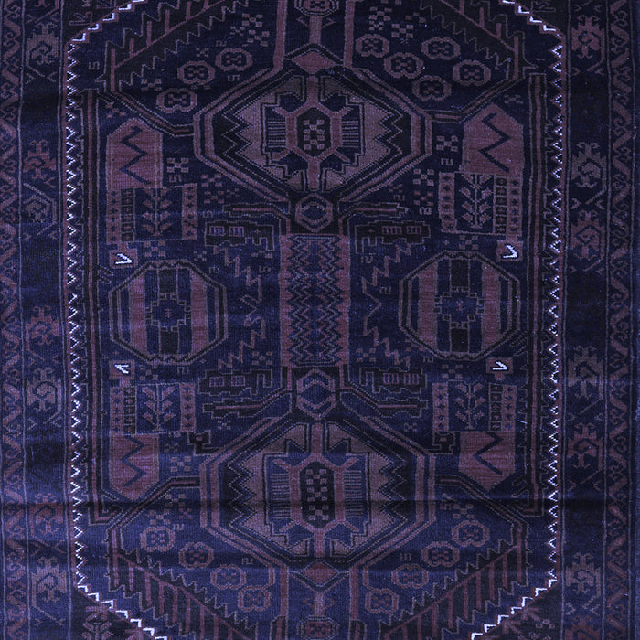 Machine Washable Persian Blue Traditional Rug, wshtr2698blu