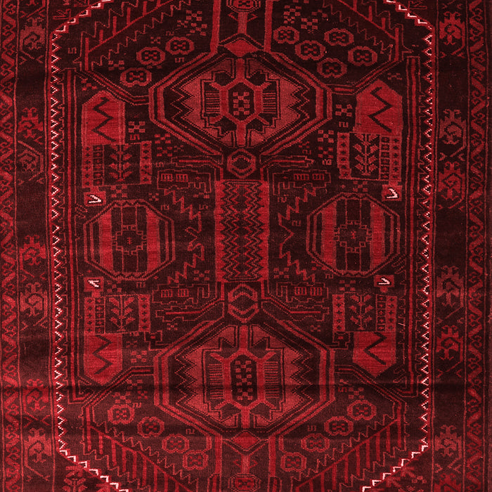 Machine Washable Persian Red Traditional Rug, wshtr2698red