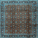 Square Persian Light Blue Traditional Rug, tr2699lblu