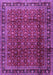 Machine Washable Persian Purple Traditional Area Rugs, wshtr2699pur