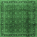 Square Persian Emerald Green Traditional Rug, tr2699emgrn