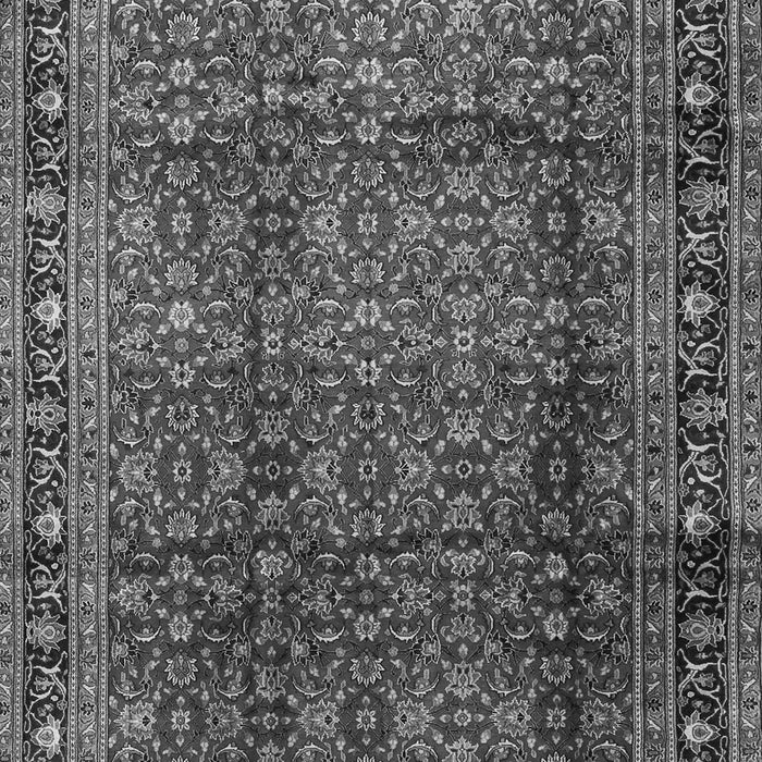 Serging Thickness of Machine Washable Persian Gray Traditional Rug, wshtr2699gry