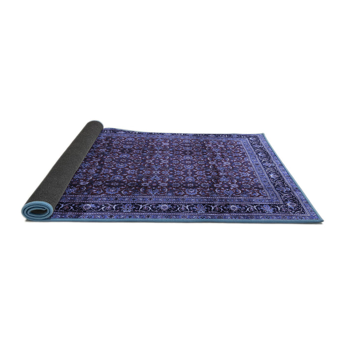 Sideview of Persian Blue Traditional Rug, tr2699blu