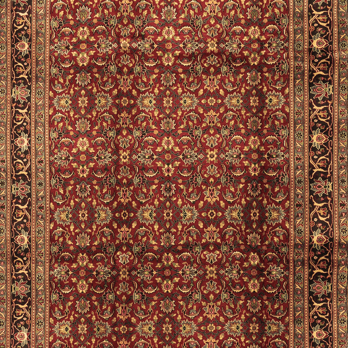 Machine Washable Persian Brown Traditional Rug, wshtr2699brn